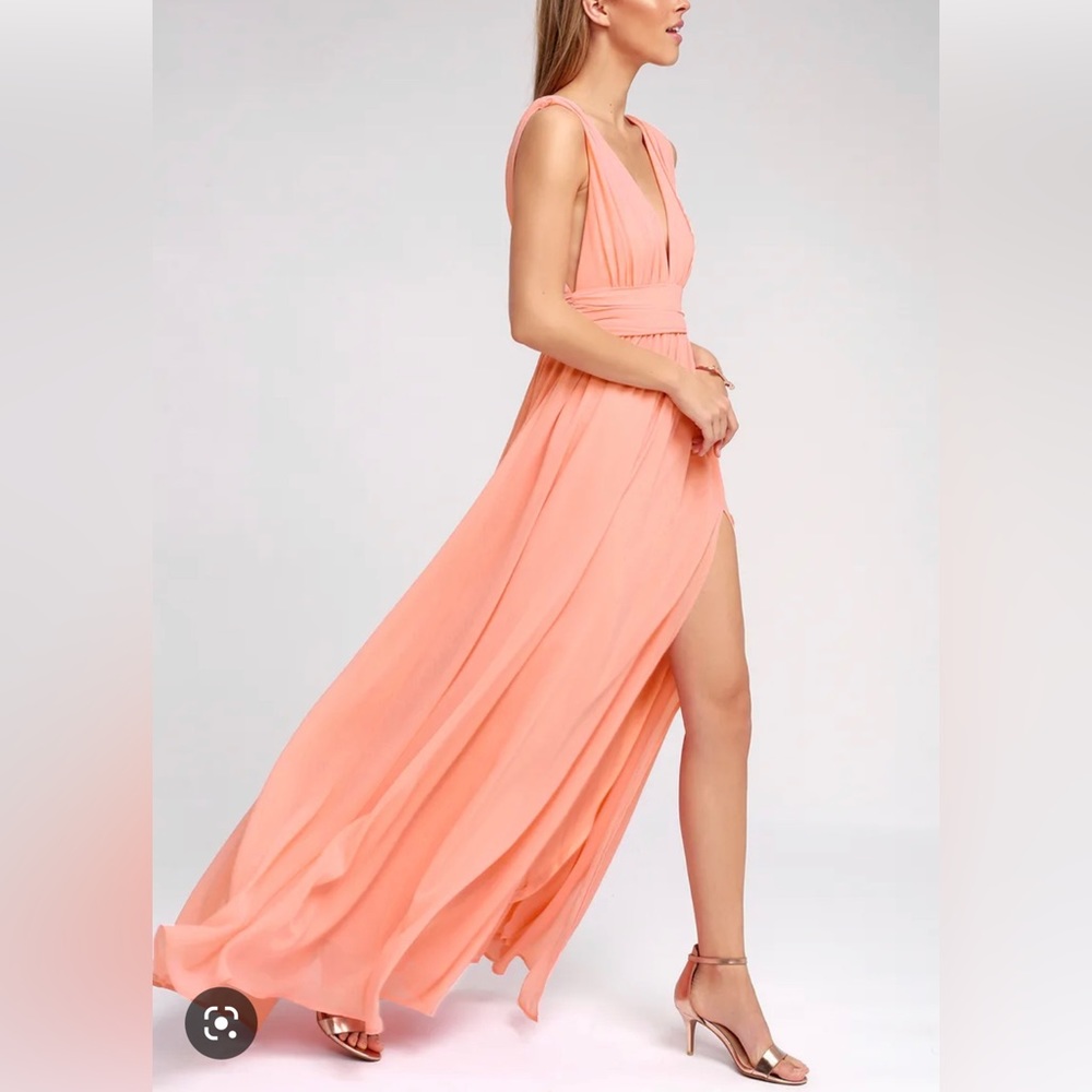 Lulus Heavenly Hues Light Pink Maxi Dress (XS)